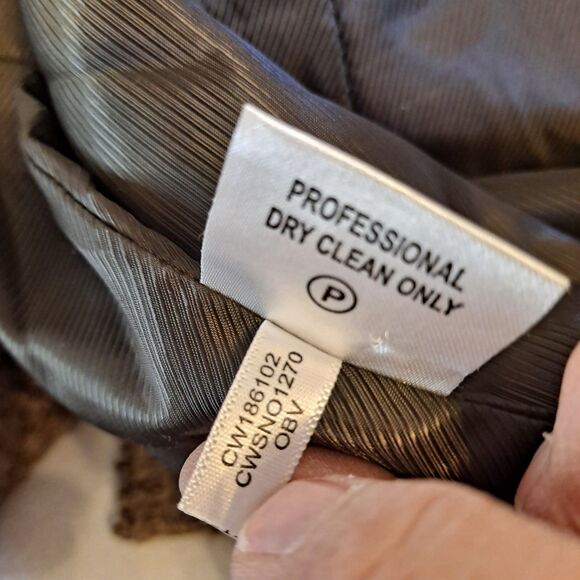 Calvin Klein Thick Boucle Double Button Up Wool Blend Coat Women's Size 12 Gray - Picture 7 of 10